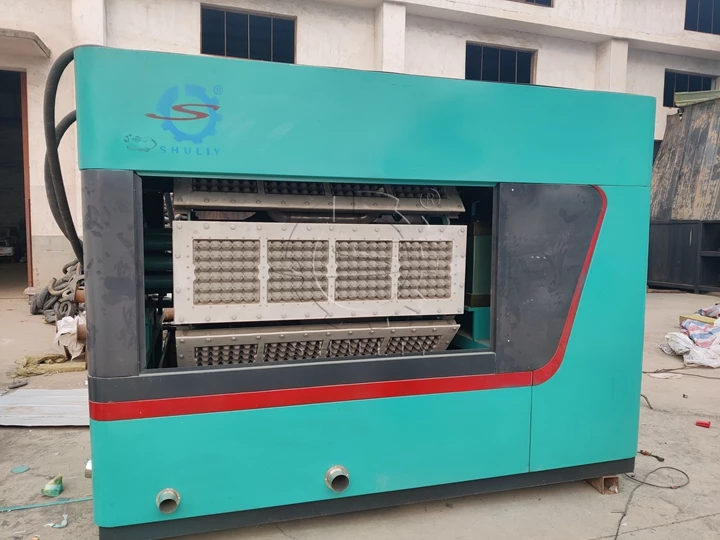 Finished egg carton molding machine in shuliy factory